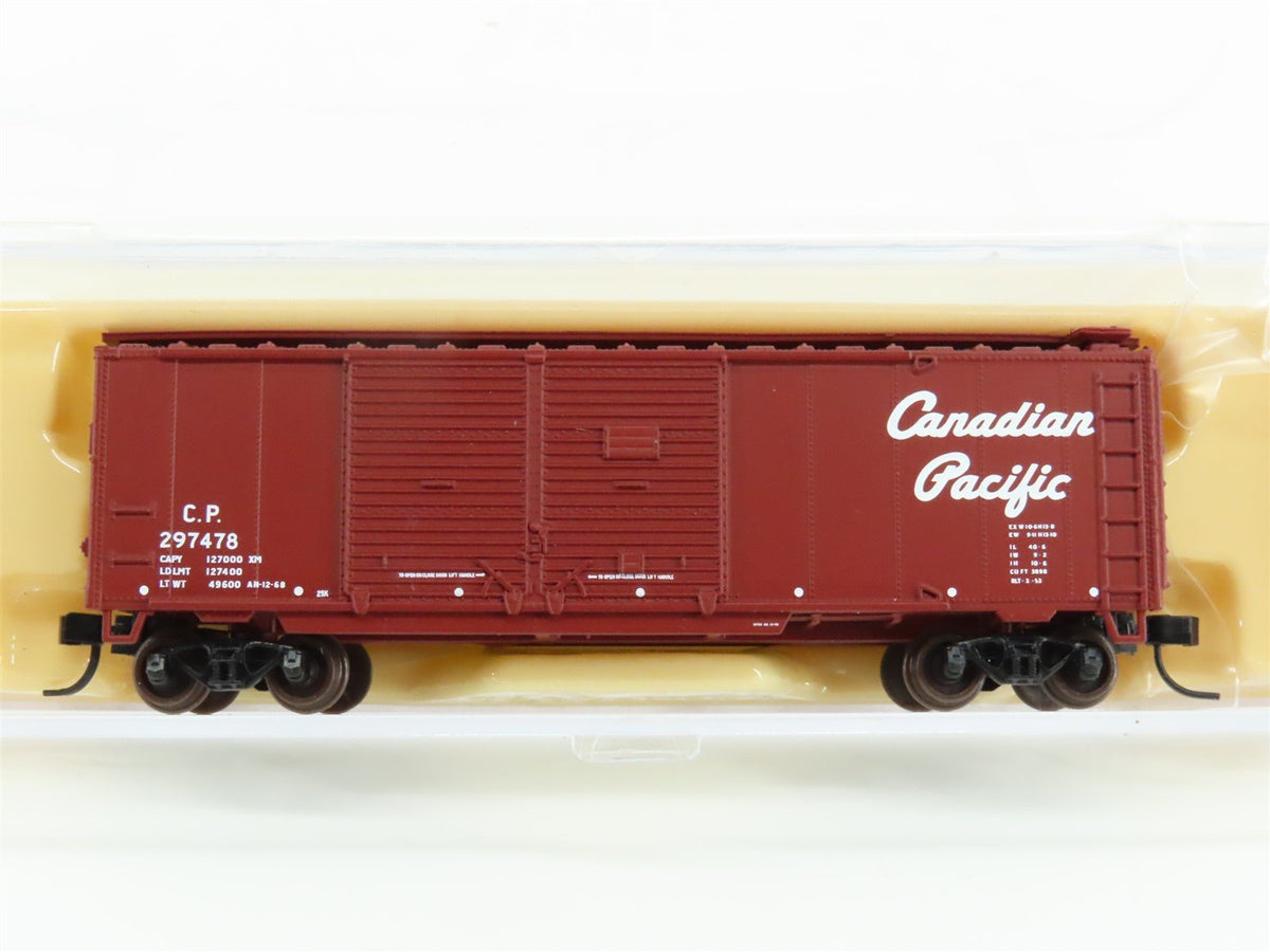 N Scale Atlas 38852 CP Canadian Pacific 40&#39; Double Door Boxcar #297478