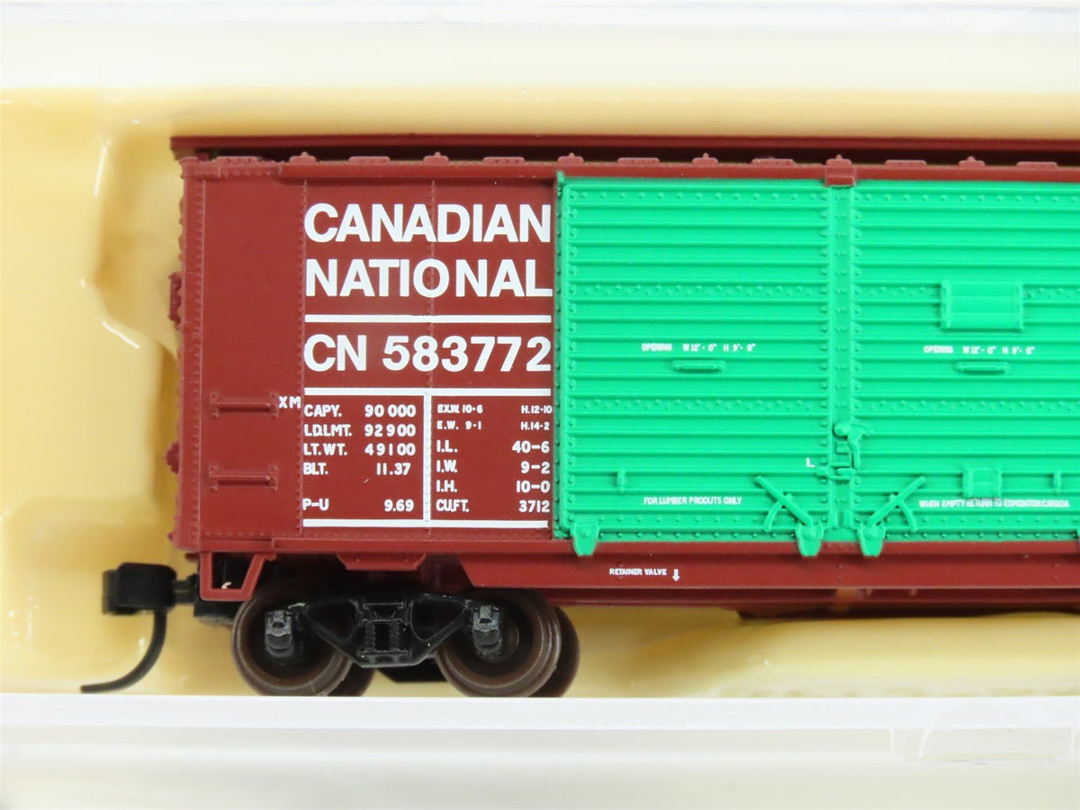 N Scale Atlas 38851 CN Canadian National 40&#39; Double Door Boxcar #583772