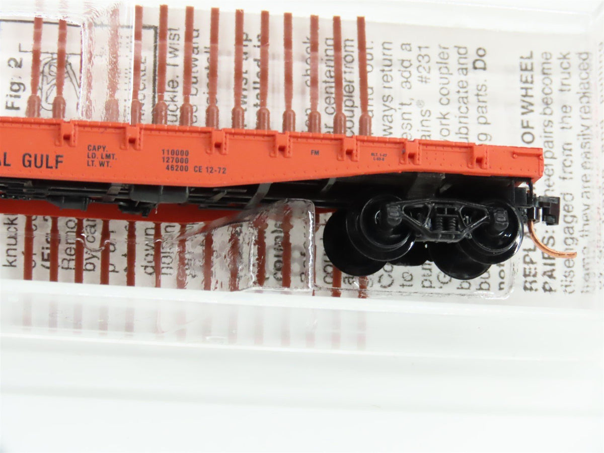 N Scale Micro-Trains MTL 45010 ICG Illinois Central Gulf 50&#39; Flat Car #905126