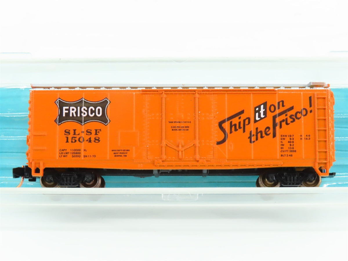 N Scale Atlas 3324 SLSF Frisco &quot;Ship it on Frisco&quot; 40&#39; Plug Door Boxcar #15048