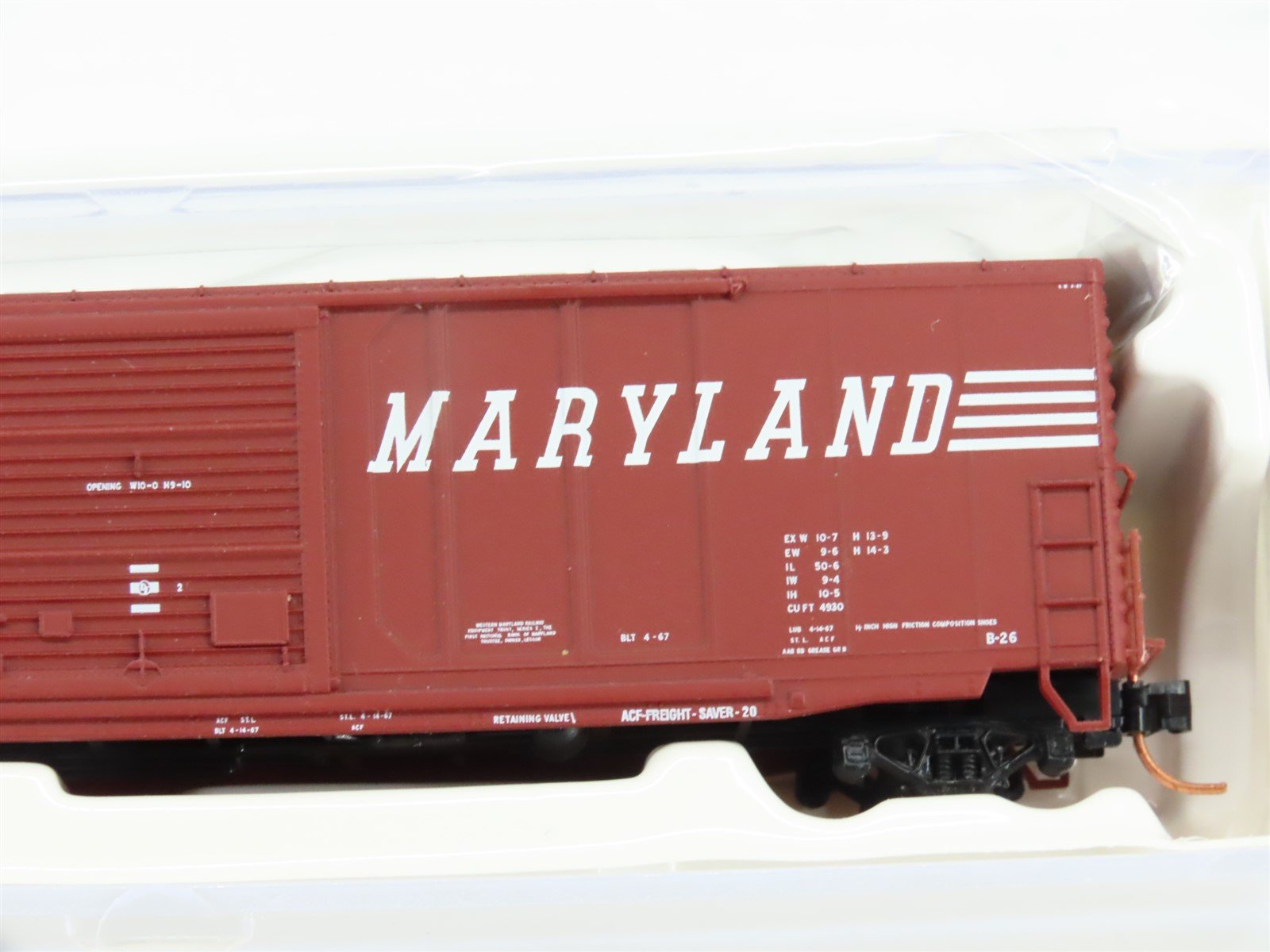 N Scale Atlas 45052 WM Western Maryland 50' Single Door Boxcar #35197