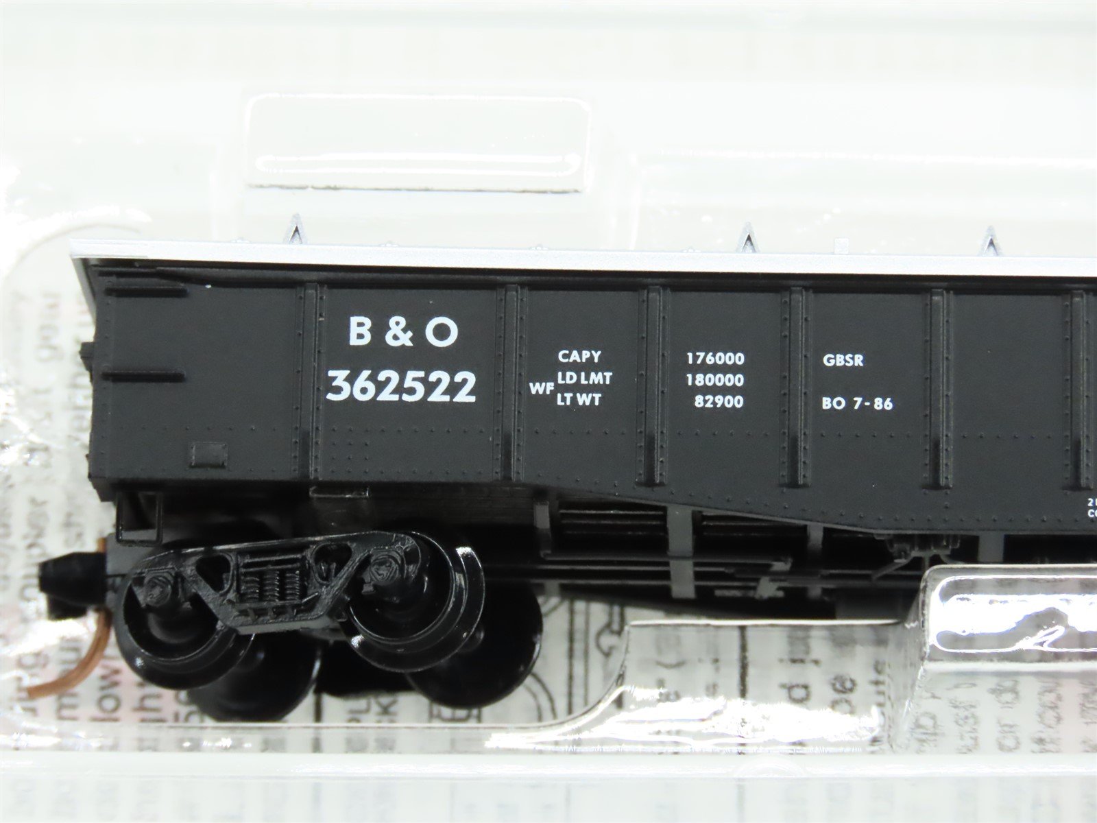 N Scale Micro-Trains MTL 106040 B&O Baltimore & Ohio 50' Gondola #362522