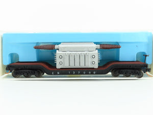 N Scale Atlas 2341 CN Canadian National Depressed Flatcar #137000 w/ Load