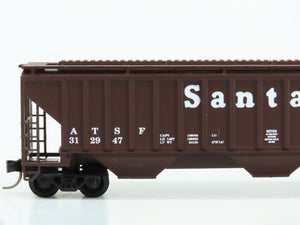 N Scale Precision Masters 1402 ATSF Santa Fe 3-Bay Covered Hopper #312947