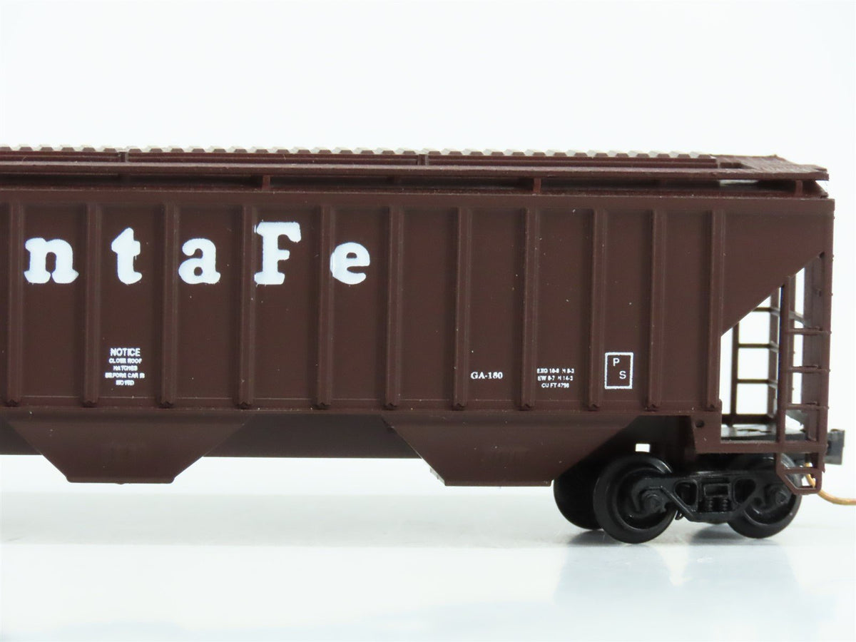 N Scale Precision Masters 1402 ATSF Santa Fe 3-Bay Covered Hopper #312947