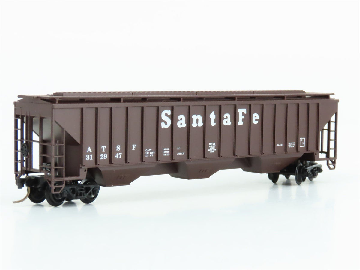 N Scale Precision Masters 1402 ATSF Santa Fe 3-Bay Covered Hopper #312947