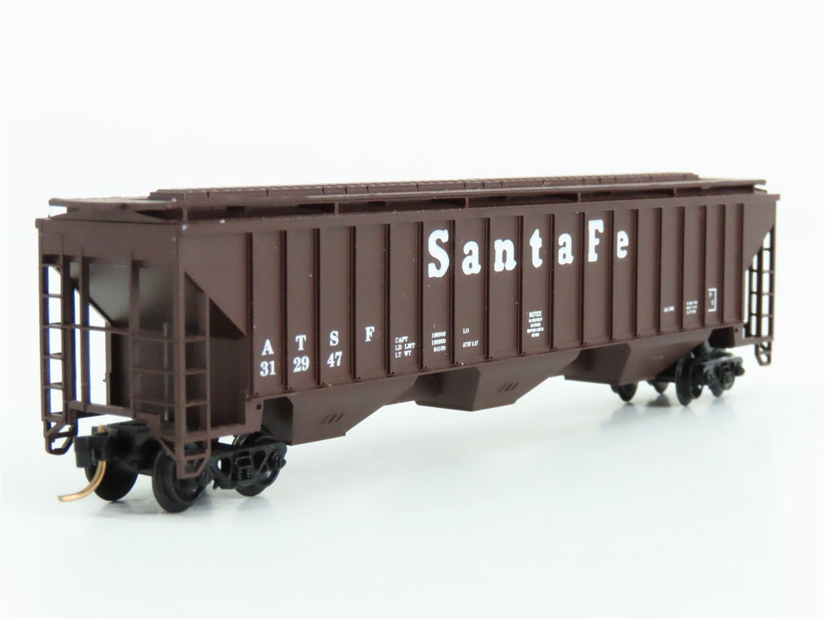 N Scale Precision Masters 1402 ATSF Santa Fe 3-Bay Covered Hopper #312947