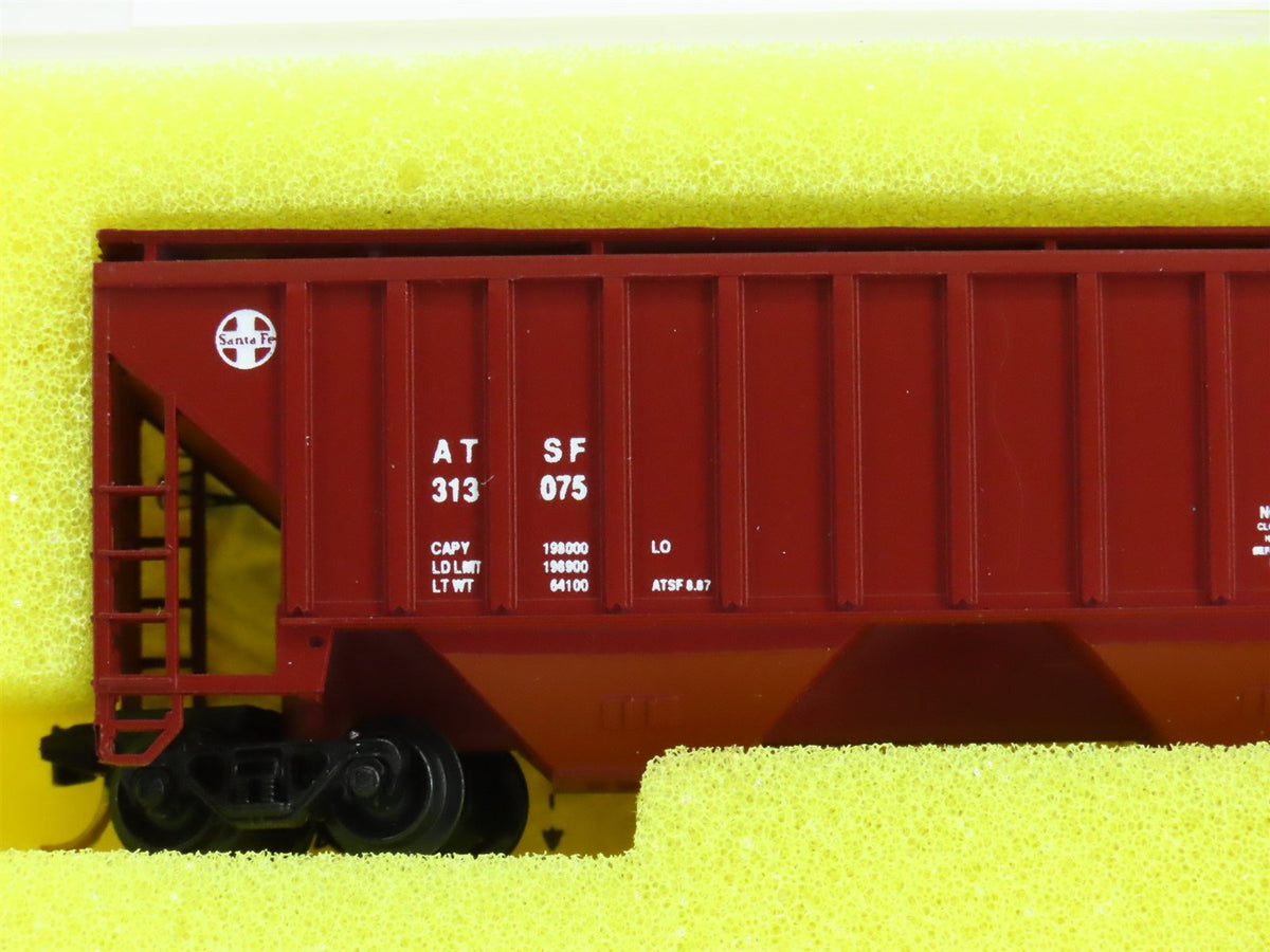 N Scale Precision Masters 1402 ATSF Santa Fe 3-Bay Covered Hopper #313075