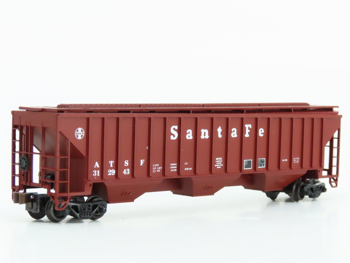 N Scale Precision Masters 1402 ATSF Santa Fe 3-Bay Covered Hopper #312943