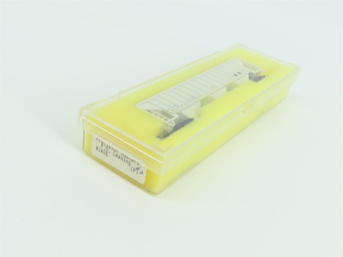 N Scale Precision Masters 1408 PLCX PS Leasing 3-Bay Covered Hopper #22099