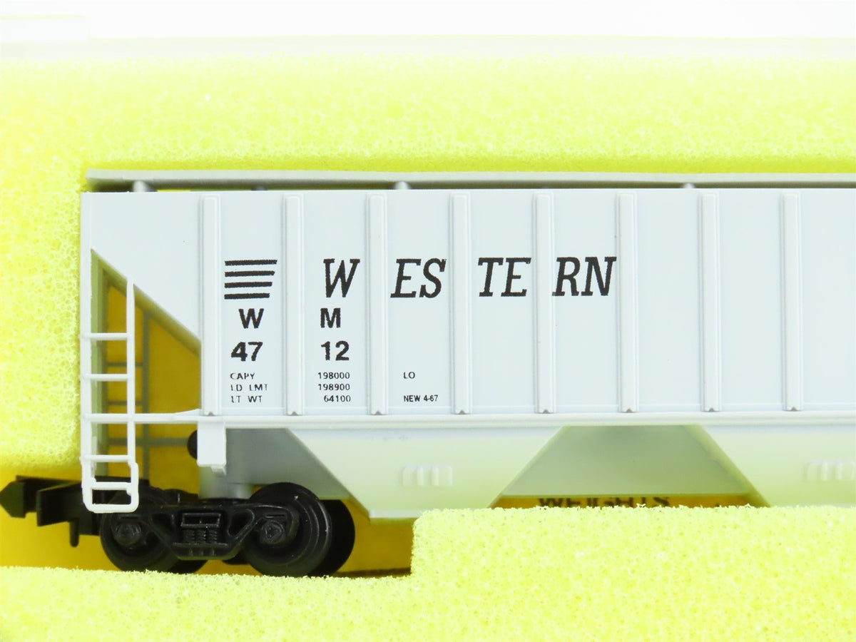 N Scale Precision Masters WM Western Maryland 3-Bay Covered Hopper #4712