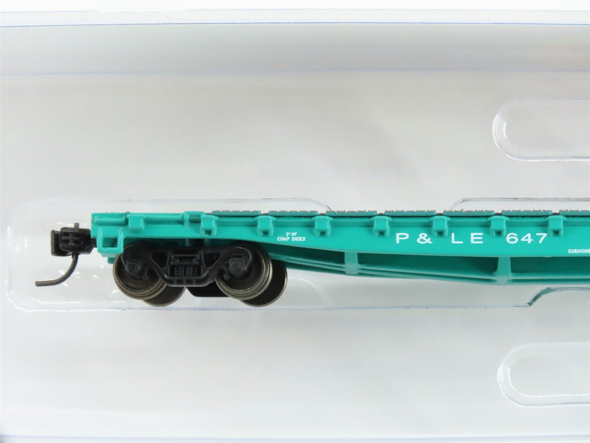 N Scale Athearn ATH15789 P&amp;LE Pittsburgh &amp; Lake Erie 53&#39; GSC Flatcar #647