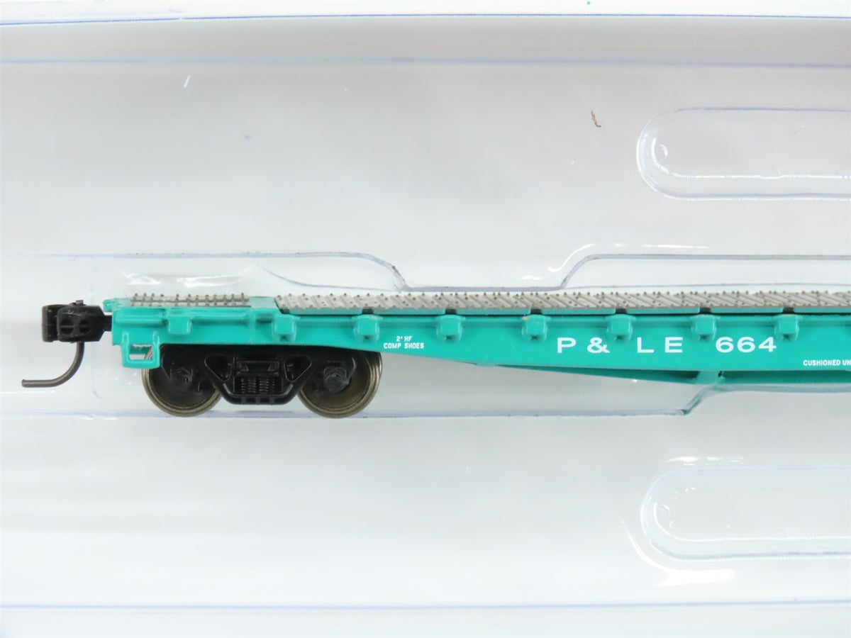 N Scale Athearn ATH15790 P&amp;LE Pittsburgh &amp; Lake Erie 53&#39; GSC Flatcar #664