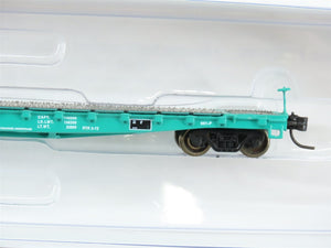 N Scale Athearn ATH15790 P&LE Pittsburgh & Lake Erie 53' GSC Flatcar #664