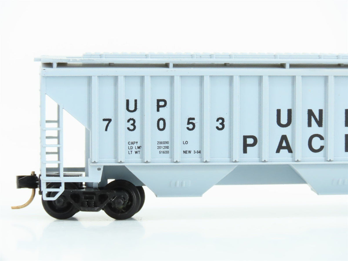 N Scale Precision Masters 1401 UP Union Pacific 3-Bay Covered Hopper #73053