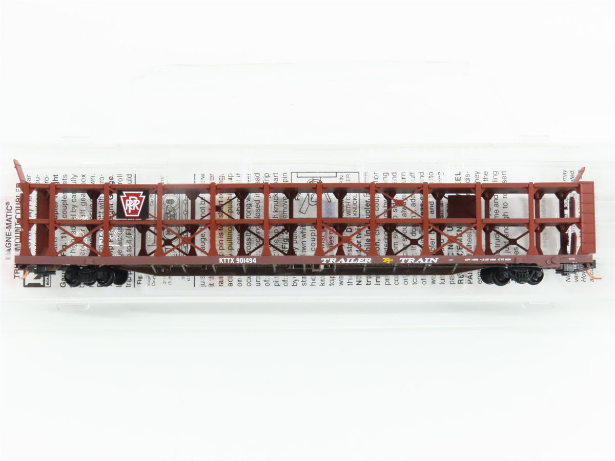 N Micro-Trains MTL 11200030 PRR Pennsylvania 89&#39; Tri-Level Auto Rack #901494