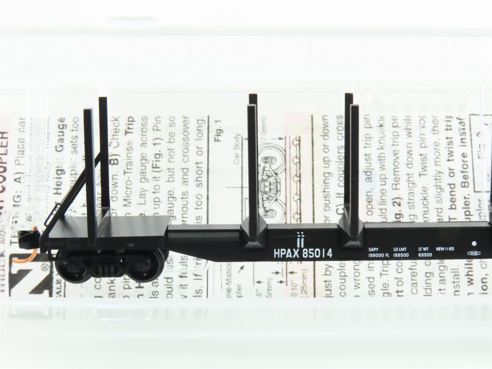 N Micro-Trains MTL 11500061 HPAX Hammermill Paper 65' 100-Ton Log Car #85014