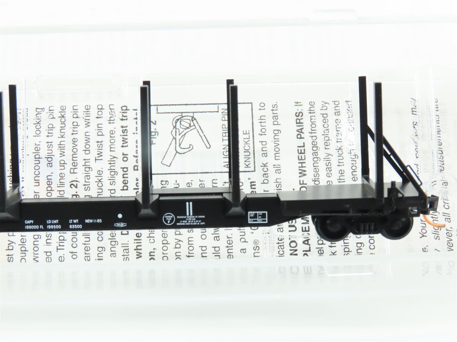 N Micro-Trains MTL 11500061 HPAX Hammermill Paper 65' 100-Ton Log Car #85014