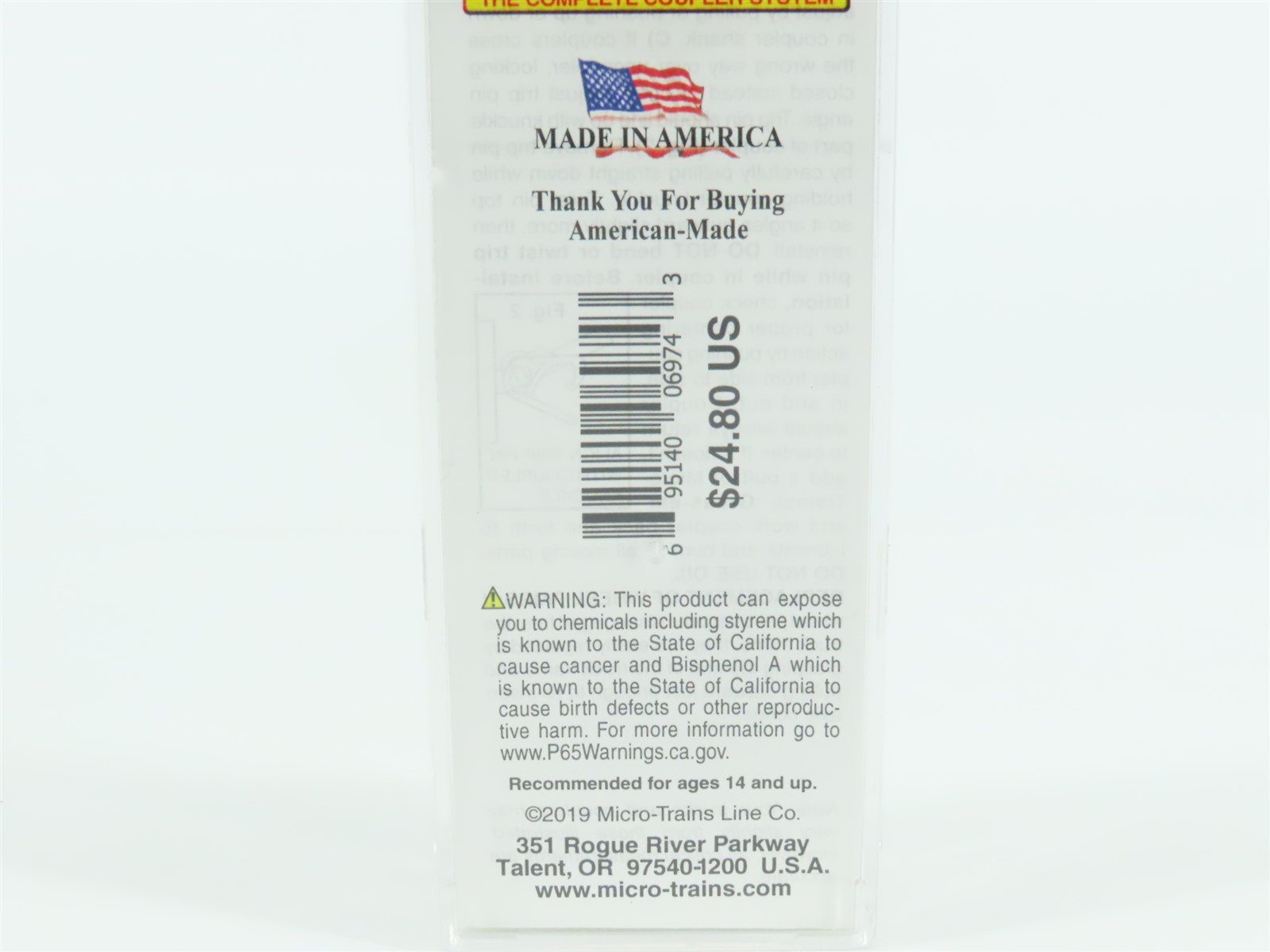 N Micro-Trains MTL 11500061 HPAX Hammermill Paper 65' 100-Ton Log Car #85014