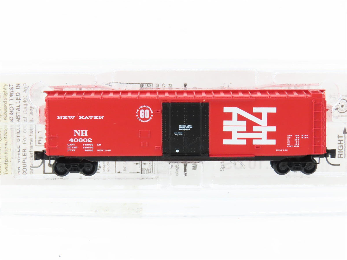 Z Scale Micro-Trains MTL 13628-2 NH New Haven 50&#39; Plug Door Box Car #40602