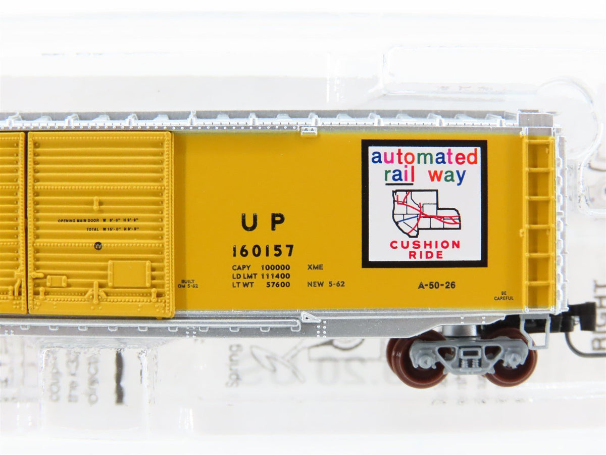 Z Scale Micro-Trains MTL 50600080 UP &quot;Automated Railway&quot; 50&#39; Box Car #160157