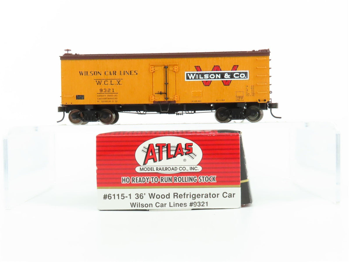 HO Scale Atlas Steam Era #6115-1 WCLX Wilson &amp; Co 36&#39; Wood Reefer #9321