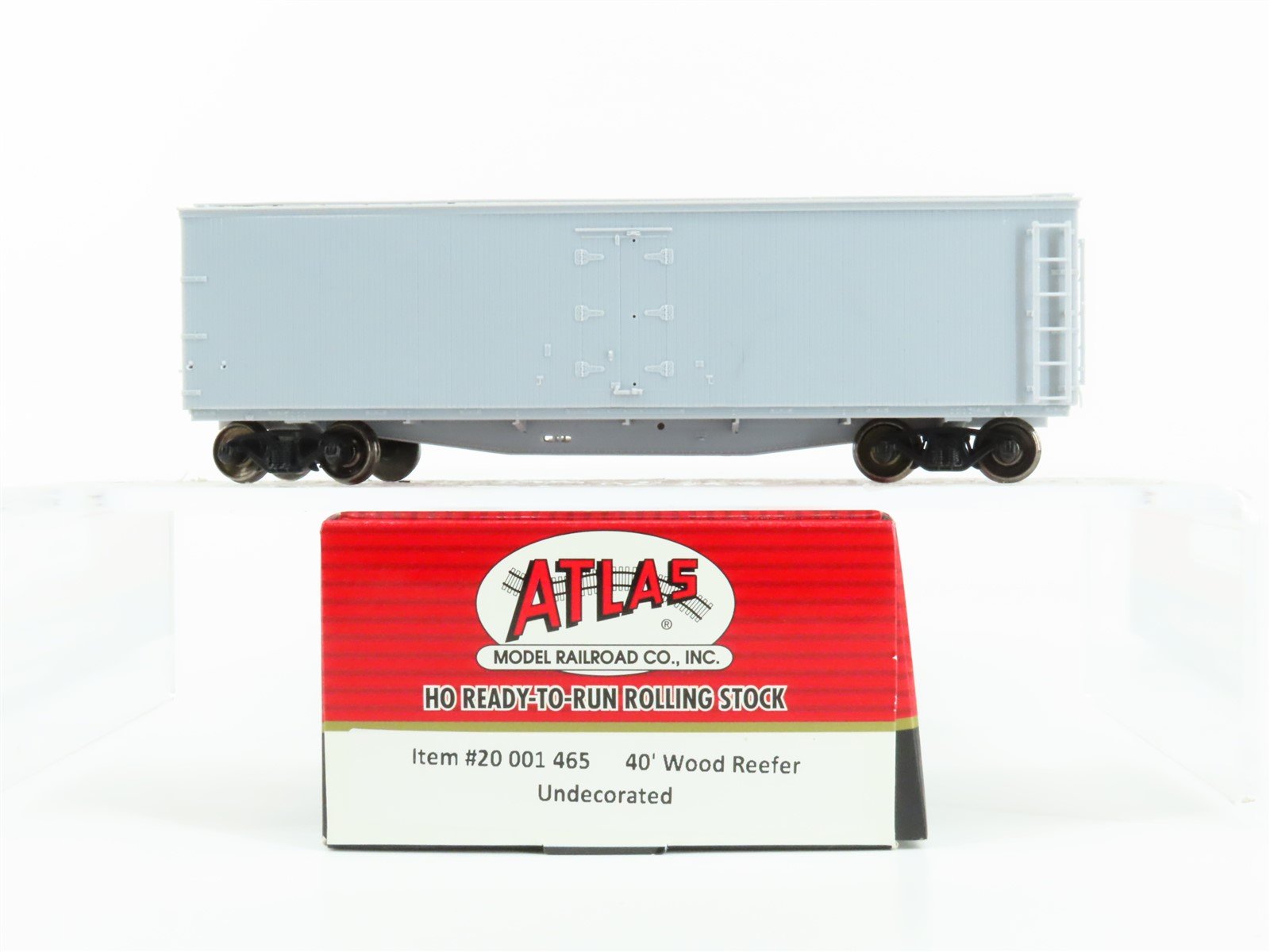 HO Scale Atlas Master Line 20001465 40' Wood Reefer Undecorated