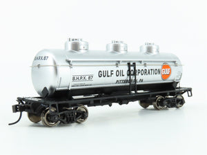 HO Scale Walthers Mainline #910-1136 SHPX Gulf Oil Corp 36' 3 Dome Tank Car #67