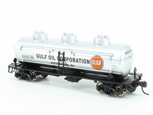 HO Scale Walthers Mainline #910-1135 SHPX Gulf Oil Corp 36' 3 Dome Tank Car #64