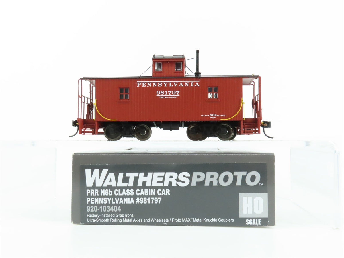 HO Walthers Proto #920-103404 PRR Pennsylvania N6b Class Cabin Caboose #981797