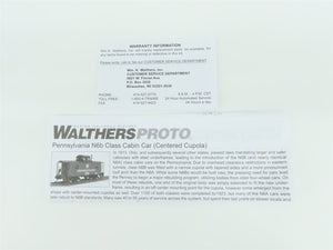 HO Walthers Proto #920-103401 PRR Pennsylvania N6b Class Cabin Caboose #982143