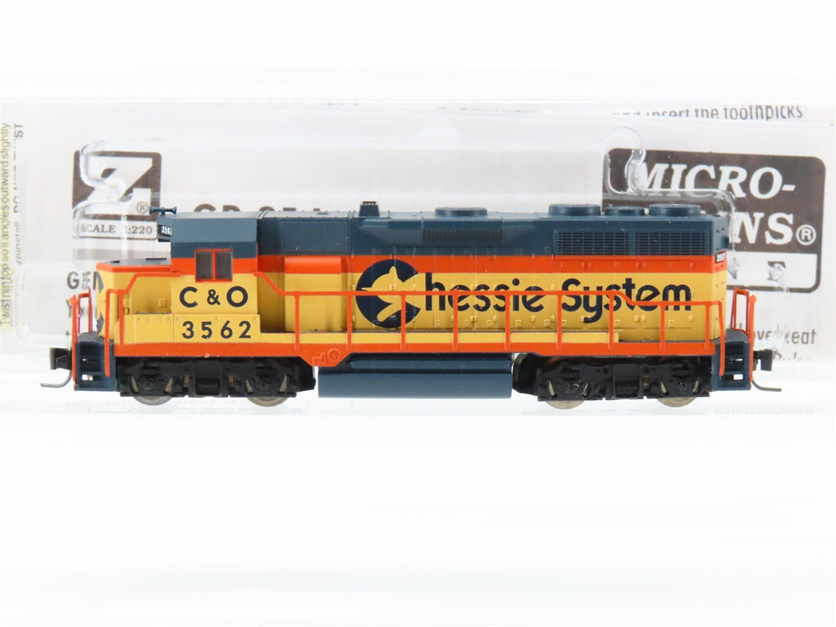 Z Scale Micro-Trains MTL 98101050 C&amp;O Chessie System EMD GP35 Diesel #3562