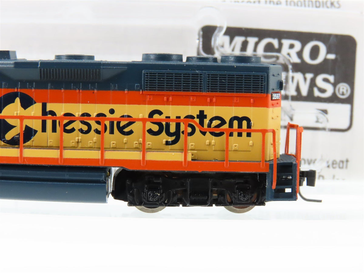 Z Scale Micro-Trains MTL 98101050 C&amp;O Chessie System EMD GP35 Diesel #3562