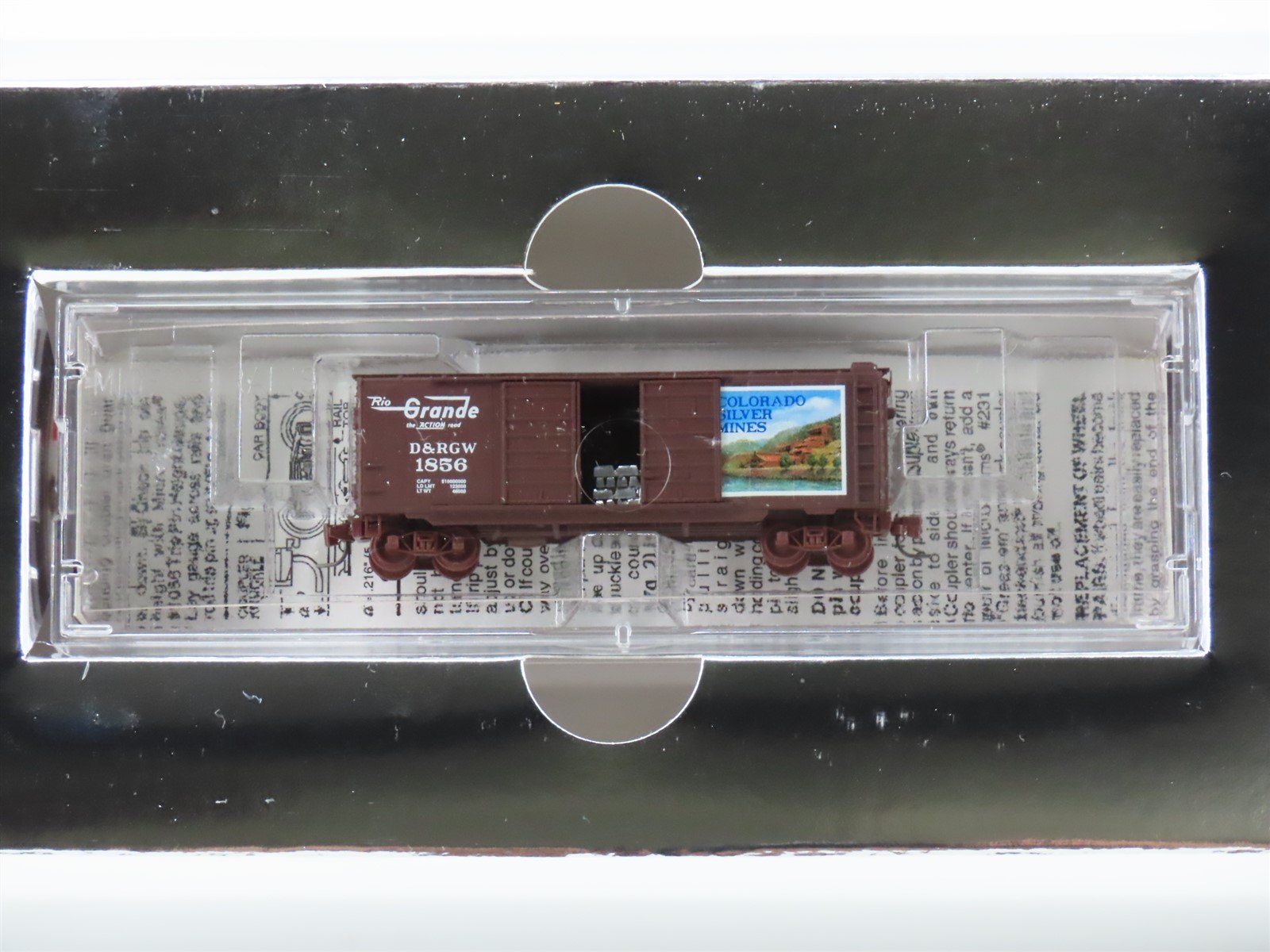 Z Micro-Trains MTL NSC Z06-01 D&RGW "Colorado Silver Mines" Box Car #1856 w/Load