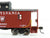 HO Walthers Platinum #932-7653 PRR Pennsylvania N6B Wood Caboose #980883