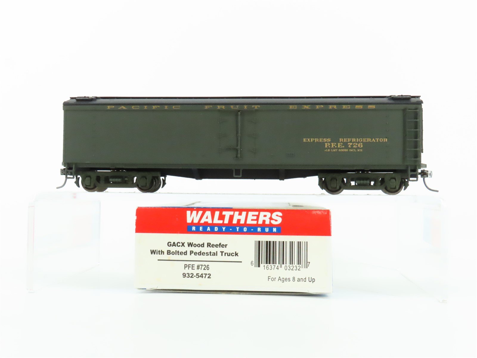 HO Scale Walthers #932-5472 GACX PFE Pacific Fruit Express Wood Reefer #726