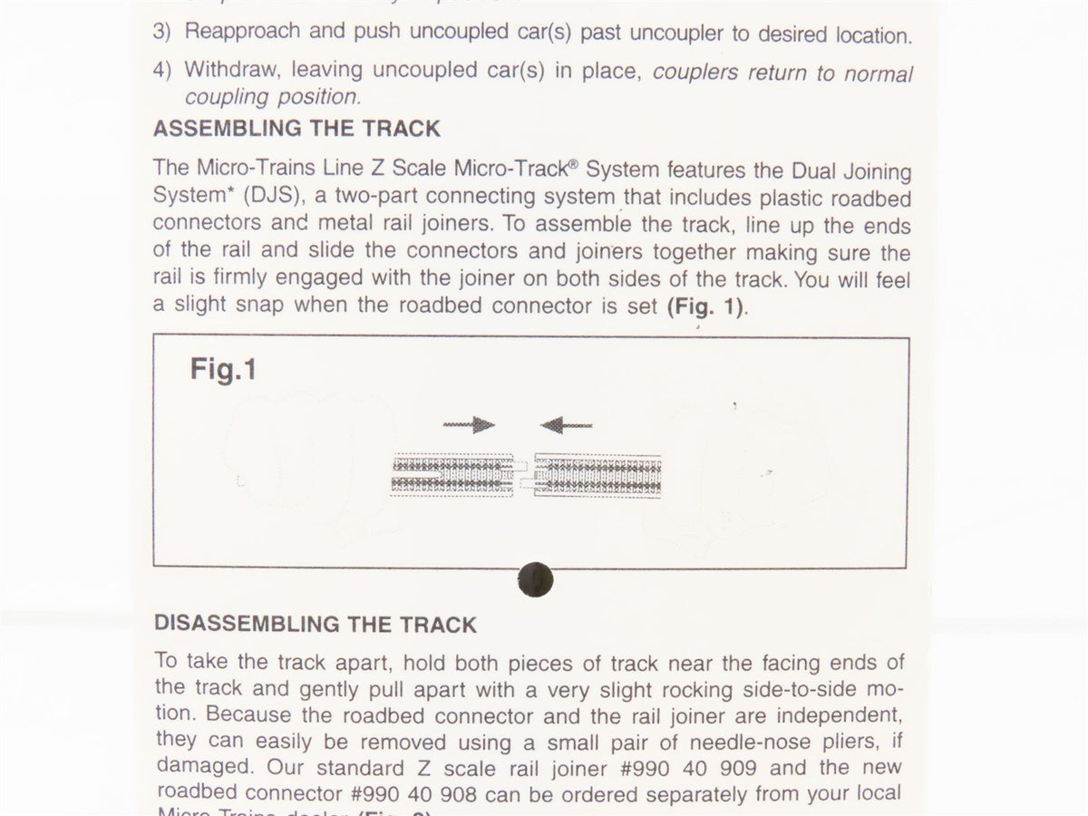 Z Scale Micro-Trains MTL 99040906 Micro-Track 110mm Straight Track w/ Uncoupler