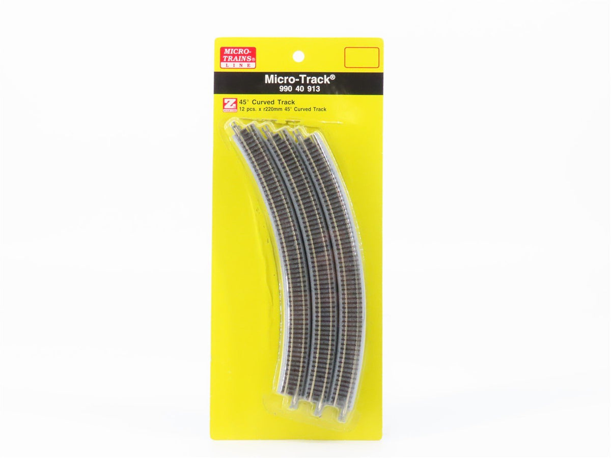 Z Scale Micro-Trains MTL 99040913 Micro-Track R220 45* Curved Track 12-Pack