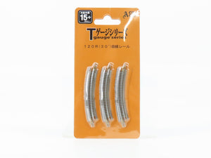 T Gauge 1/450 Scale Eishindo Ace Cap 120R 30* Curved Track 3-Pack