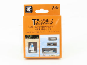 T Gauge 1/450 Scale Eishindo Ace Cap Water Vehicles / Boats 4-Piece Set A