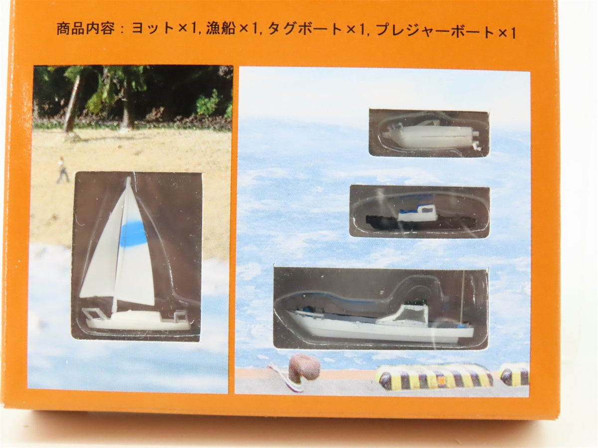 T Gauge 1/450 Scale Eishindo Ace Cap Water Vehicles / Boats 4-Piece Set A