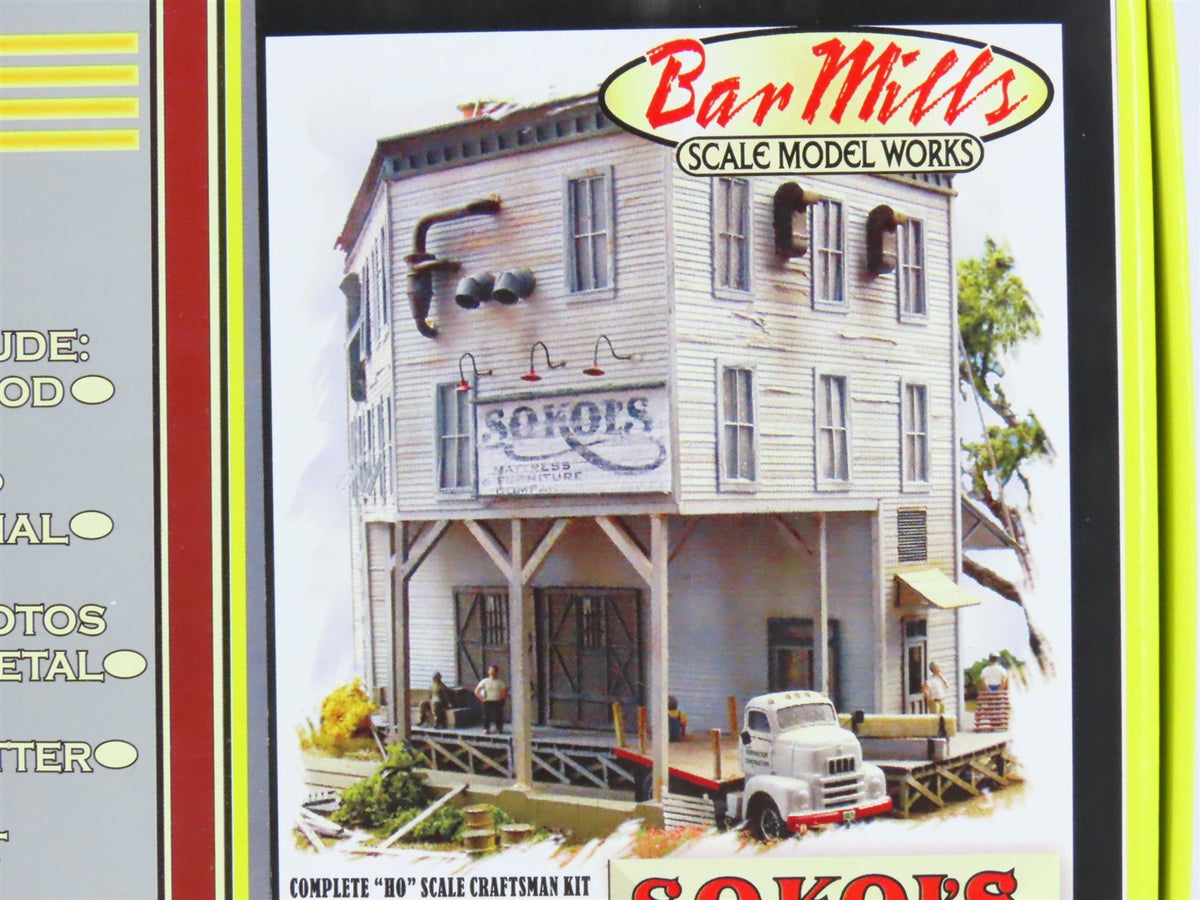 HO Scale Bar Mills Kit Box #1 &amp; 2 Sokol&#39;s Mattress &amp; Furniture Company - SEALED