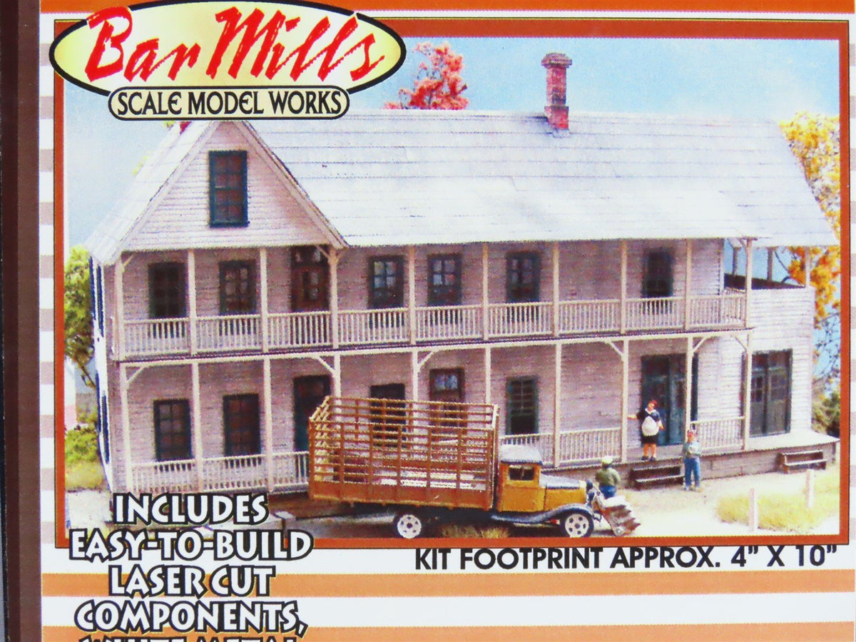 HO Scale Bar Mills Laser-Cut Kit #0152 The &quot;Idaho Hotel&quot;