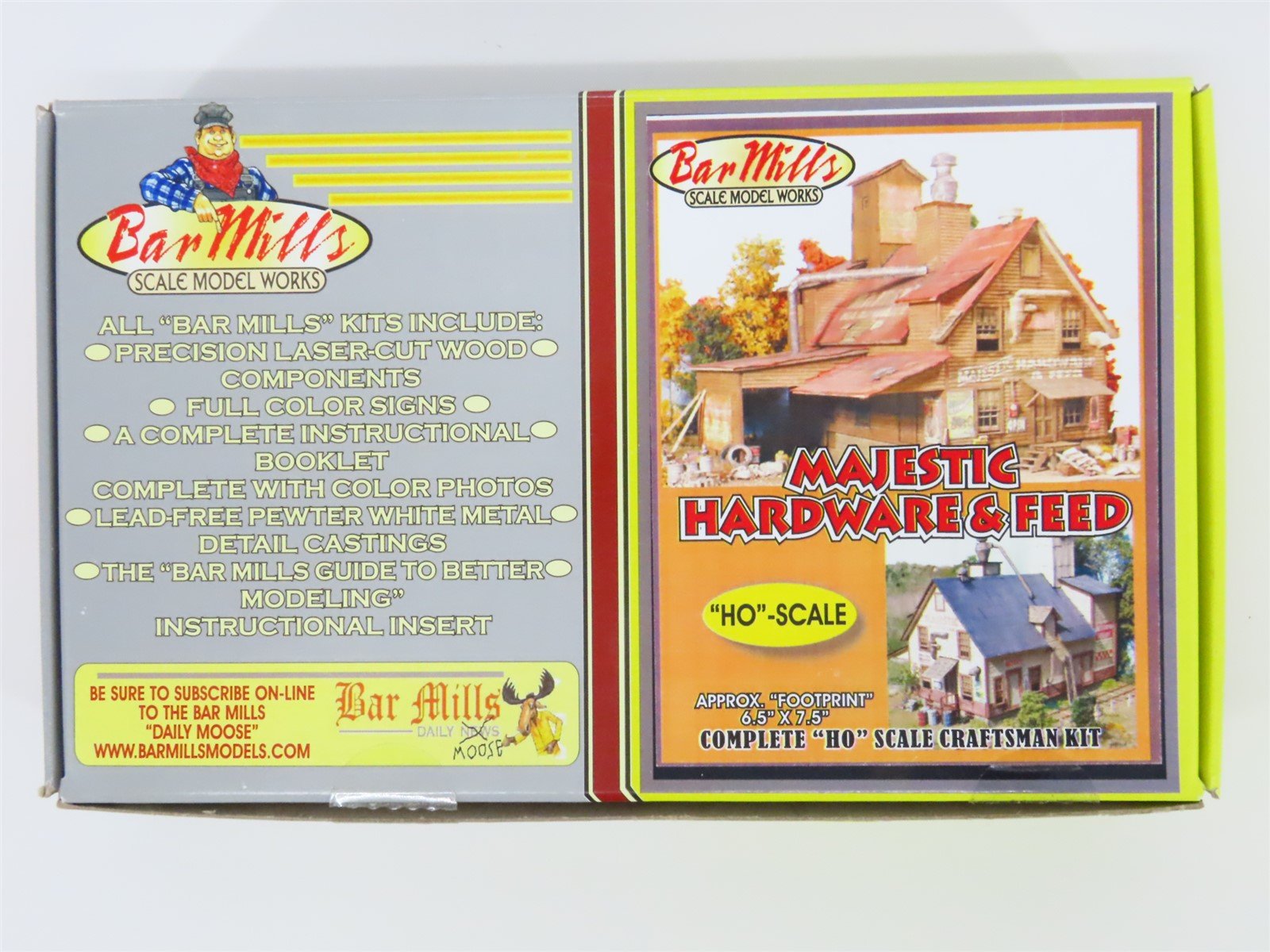 HO Scale Bar Mills Laser-Cut Kit #0942 Majestic Hardware & Feed