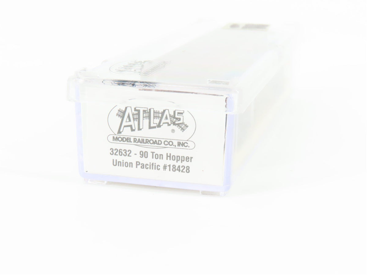N Scale Atlas 32632 UP Union Pacific 90-Ton 3-Bay Hopper #18428 w/ Load
