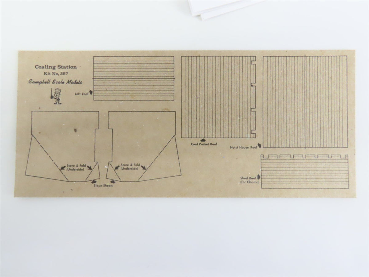 HO/HOn3 Scale Campbell Scale Models Kit #357 Coaling Station