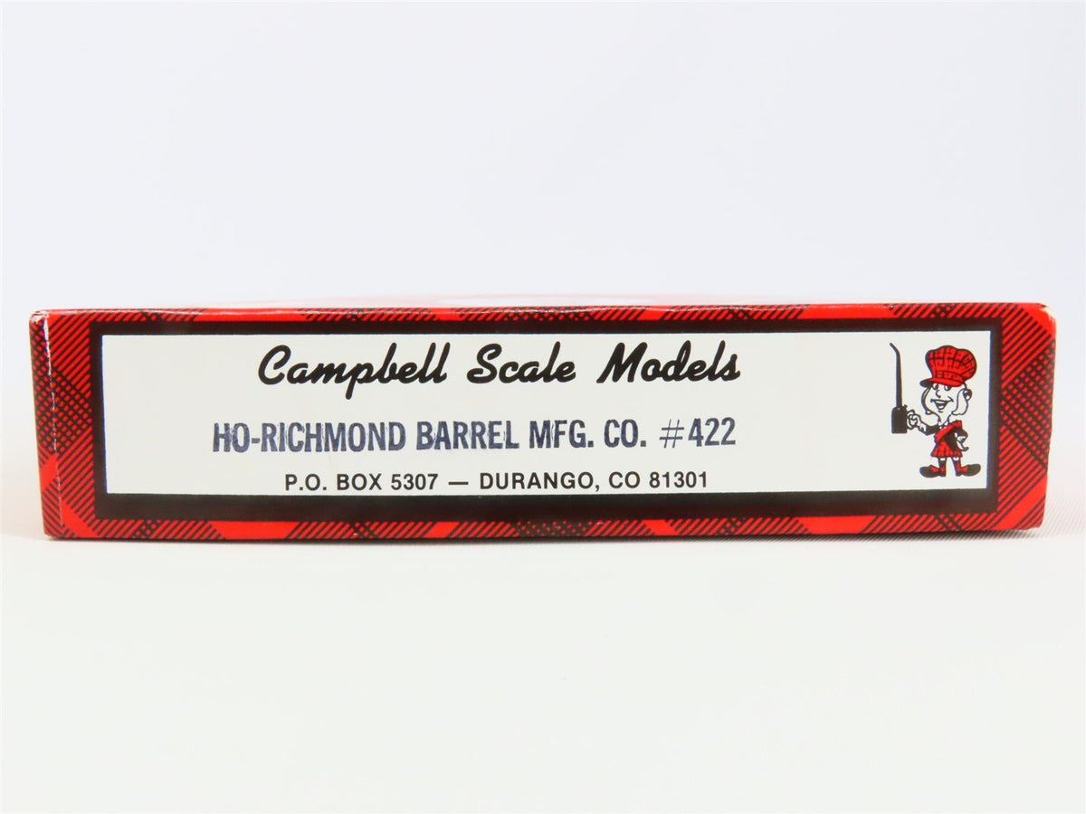 HO Scale Campbell Scale Models Kit #422 Richmond Barrel Manufacturing Co.