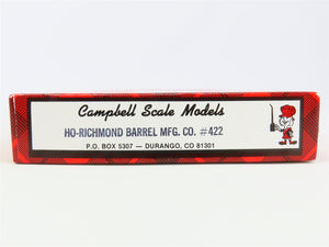 HO Scale Campbell Scale Models Kit #422 Richmond Barrel Manufacturing Co.