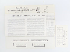 HO Scale Campbell Scale Models Kit #422 Richmond Barrel Manufacturing Co.