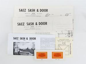 HO Scale Campbell Scale Models Kit #416 & 417 Saez Sash & Door